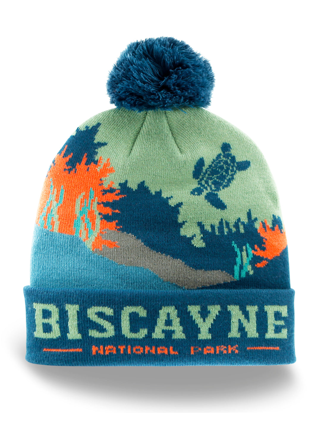 Channel Islands National Park Beanie Whale Tail Knit Hat with Pom Pom Souvenir