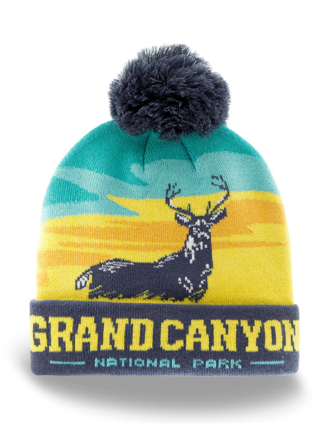 Grand Canyon National Park Beanie Hat Winter Knit Pom Pom Hiking Souvenir
