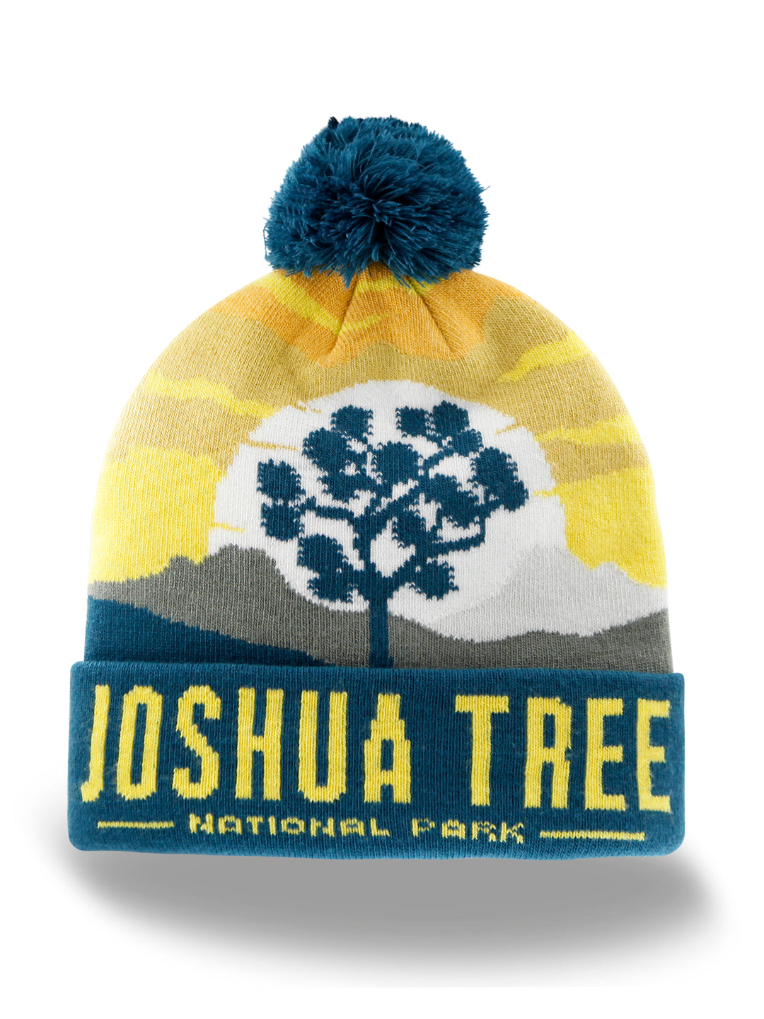 Joshua Tree National Park Beanie Hat with Pom Pom Winter Knit Cap Outdoor Hiking Hat