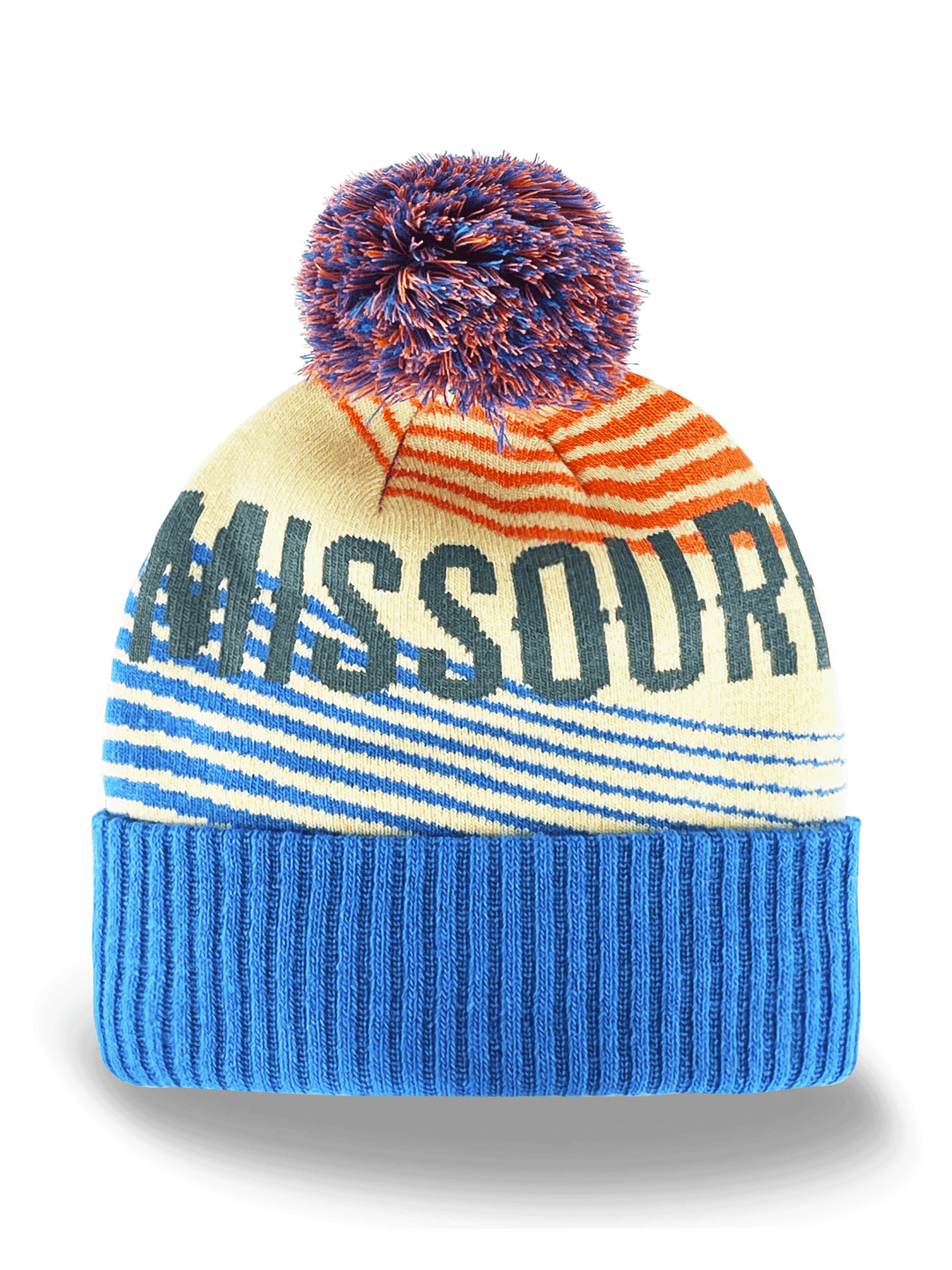 Missouri Knit Beanie with Pom Pom Winter Hat State Souvenir Gift
