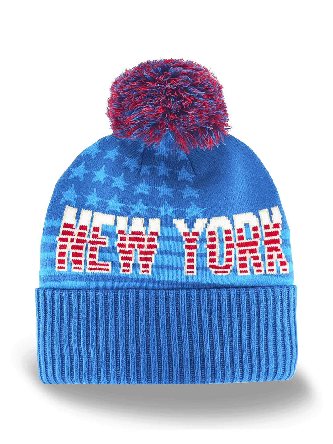 New York Knit Beanie with Pom Pom Winter Hat City Souvenir Gift