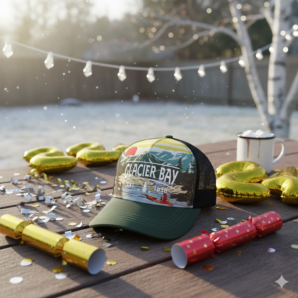 Welcome the New Year in Style: A Glacier Bay Baseball Cap for Outdoor Adventures
