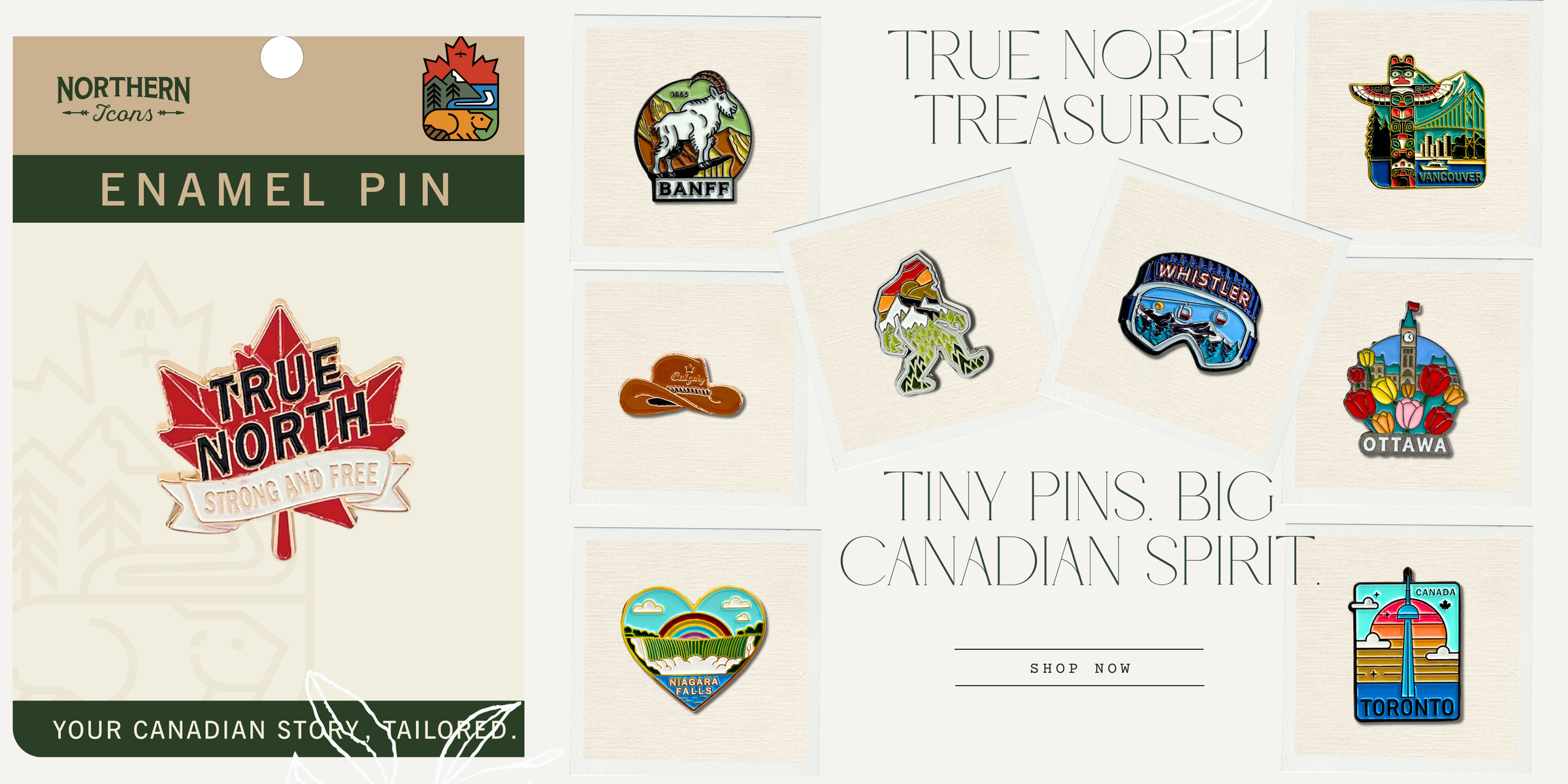 True North Treasures-Tiny Pins. Big Canadian Spirit.