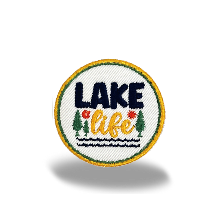 Lake Life Iron On Embroidery Patch