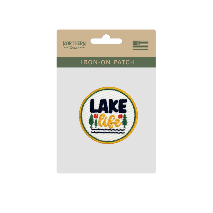 Lake Life Iron On Embroidery Patch