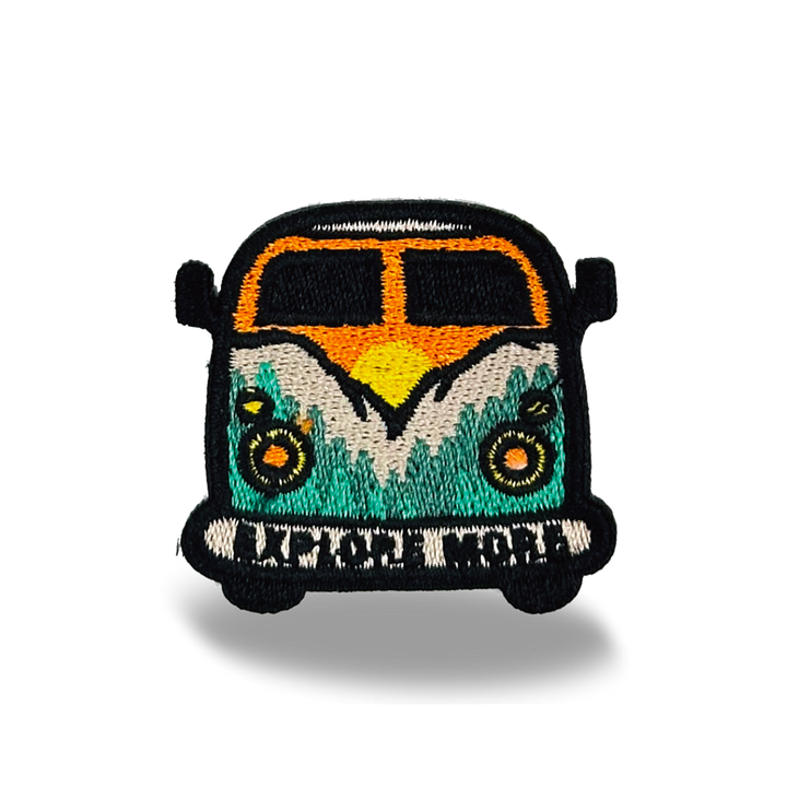 Vintage Camper Van Iron On Embroidery Patch