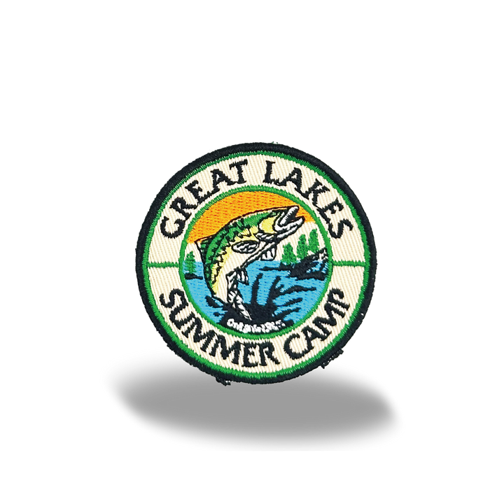 Great Lakes Summer Camp Iron On Embroidery Patch
