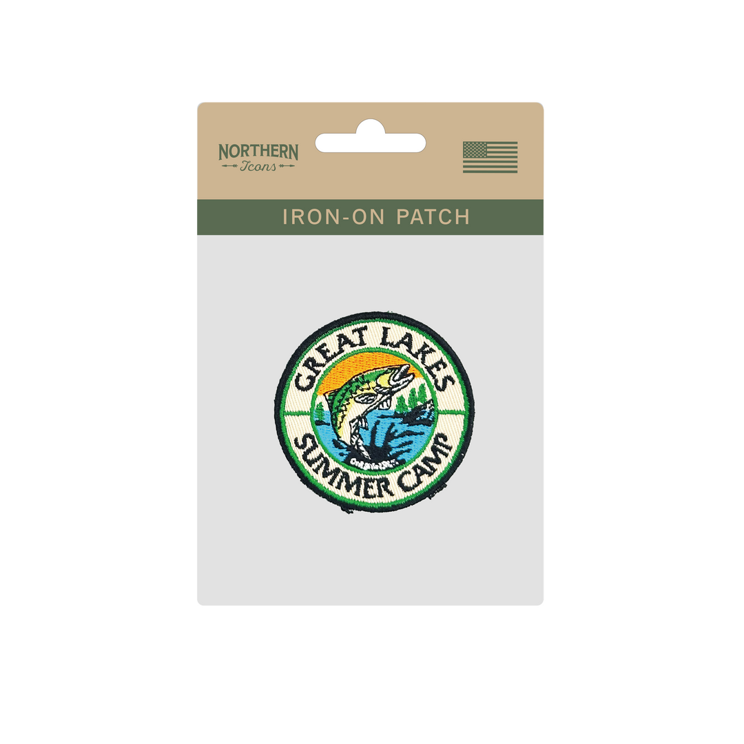 Great Lakes Summer Camp Iron On Embroidery Patch