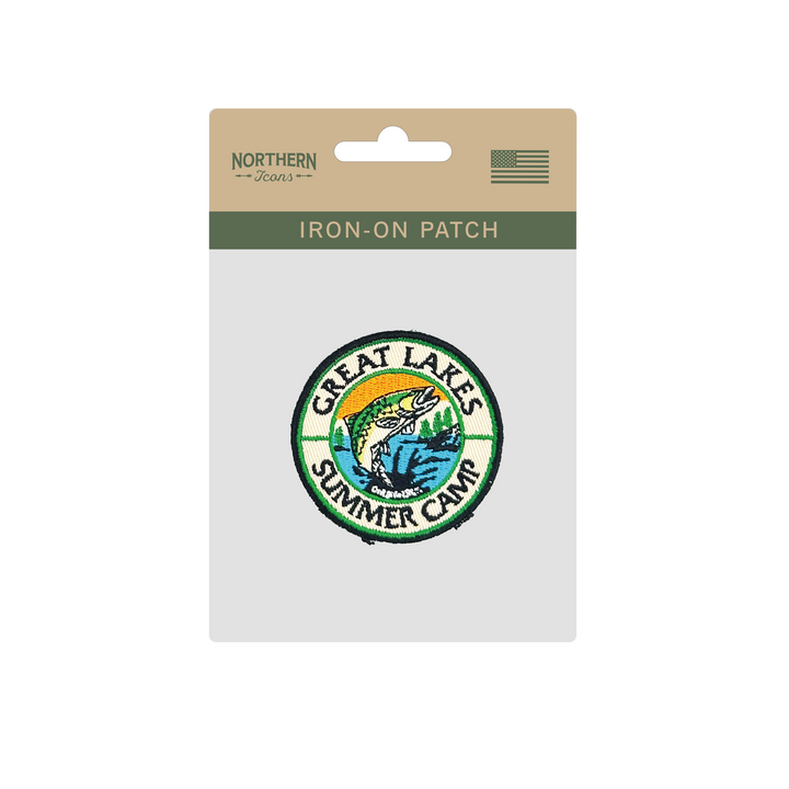 Great Lakes Summer Camp Iron On Embroidery Patch