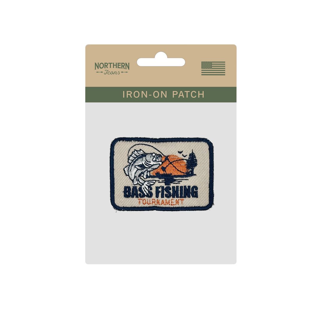 Largemouth Bass – Tournament Style Iron On Embroidery Patch