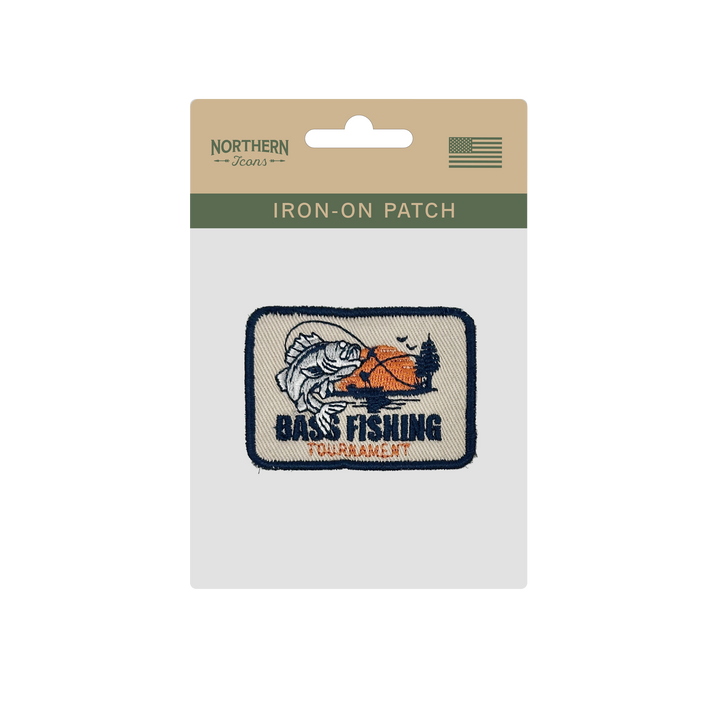 Largemouth Bass – Tournament Style Iron On Embroidery Patch