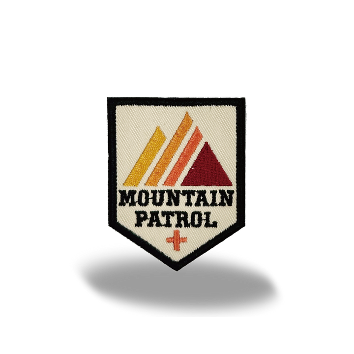Mountain Patrol Shield Iron On Embroidery Patch