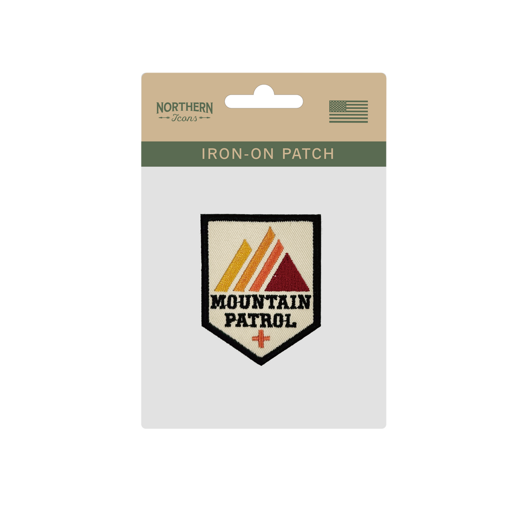 Mountain Patrol Shield Iron On Embroidery Patch