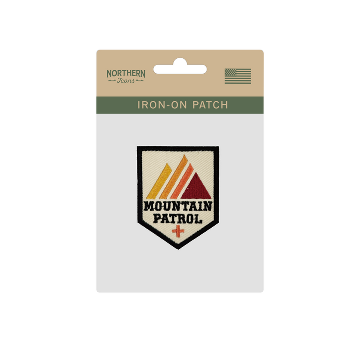 Mountain Patrol Shield Iron On Embroidery Patch