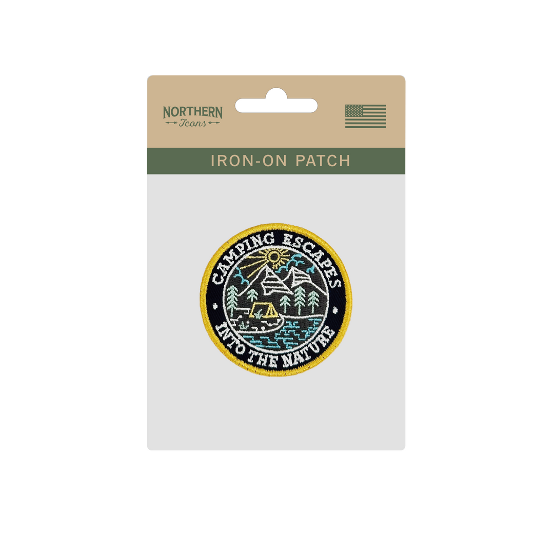 Camping Escapes Iron On Embroidery Patch