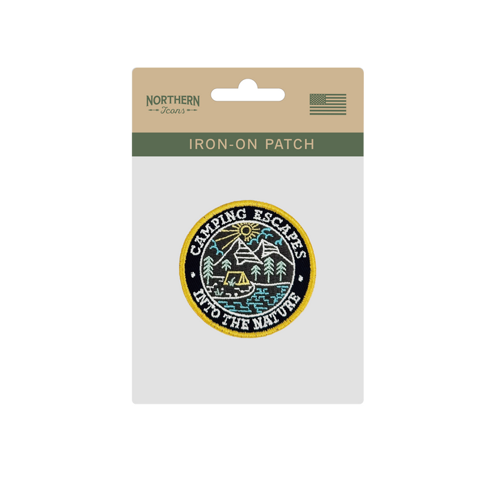 Camping Escapes Iron On Embroidery Patch