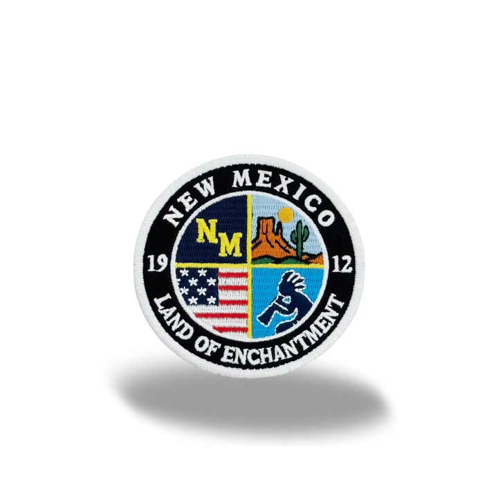 New Mexico Round Embroidered Patch Southwest Heritage Badge