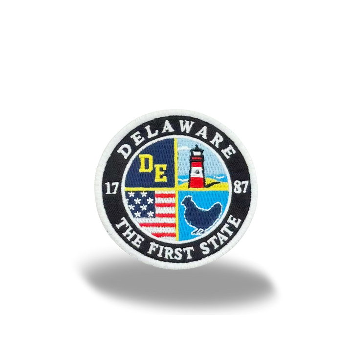 Delaware Embroidered Patch ¨C The First State Round Badge