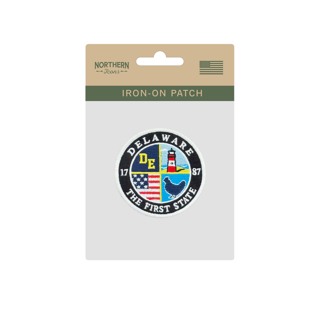 Delaware Embroidered Patch ¨C The First State Round Badge
