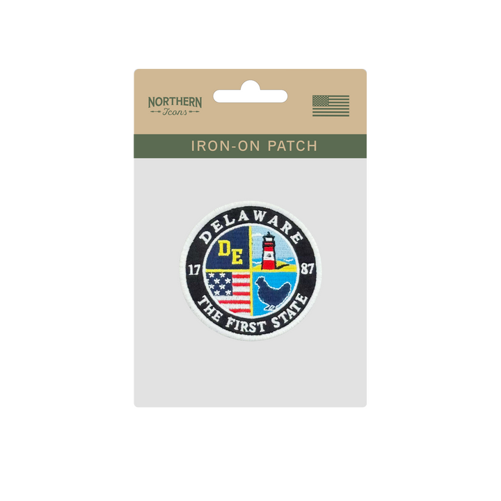 Delaware Embroidered Patch ¨C The First State Round Badge