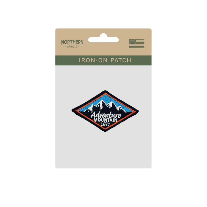 Adventure Mountain Iron On Embroidery Patch