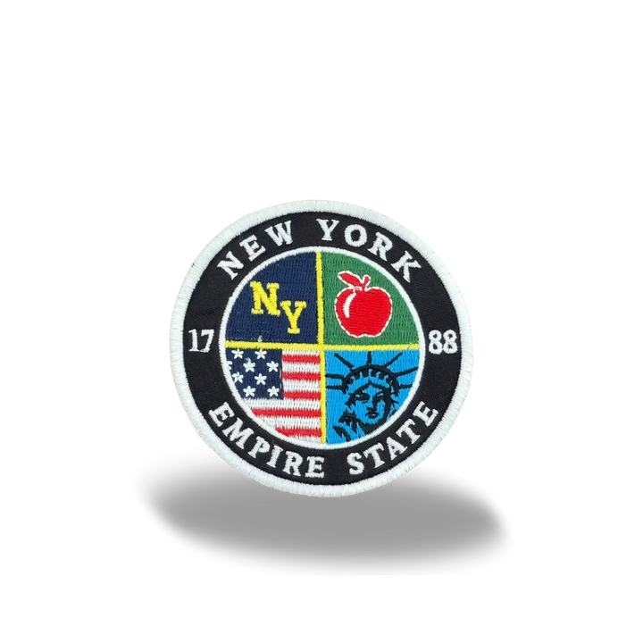 New York Embroidered Patch ¨C Empire State Round Badge