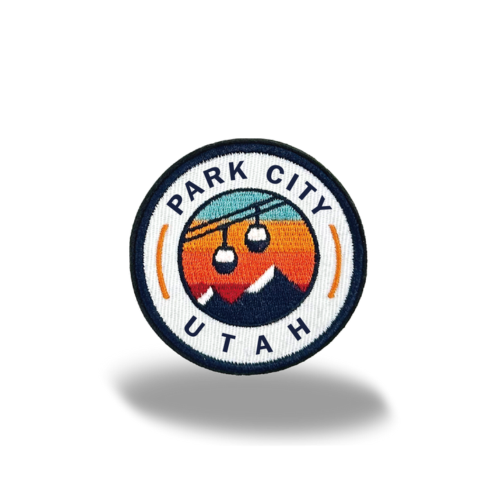 Park City Utah Embroidered Patch – Mountain Ski Resort Souvenir Iron-On Badge