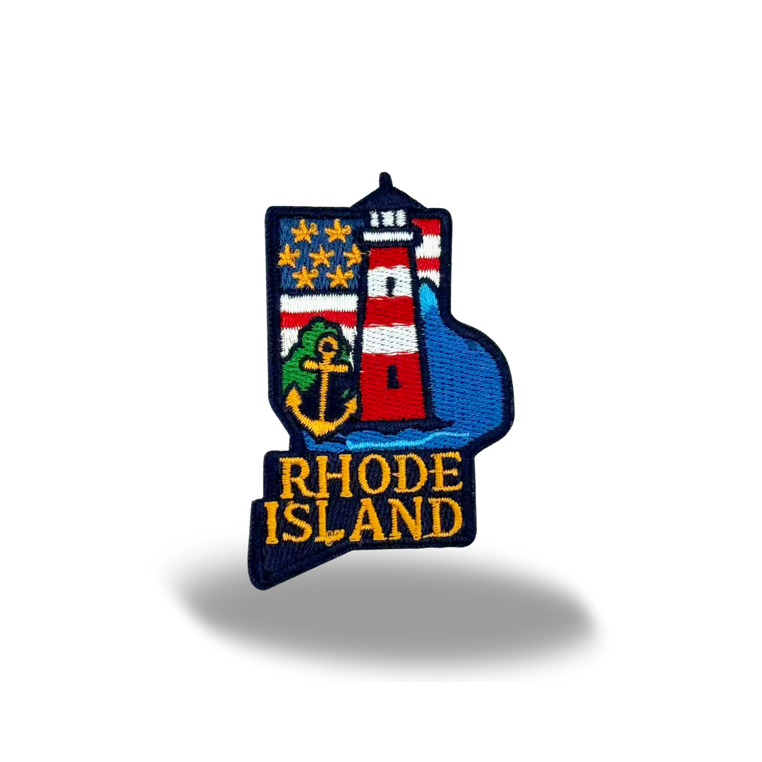 Rhode Island Washed Baseball Cap | Vintage Cotton Twill Adjustable Hat | Embroidered Coastal Travel Souvenir Cap