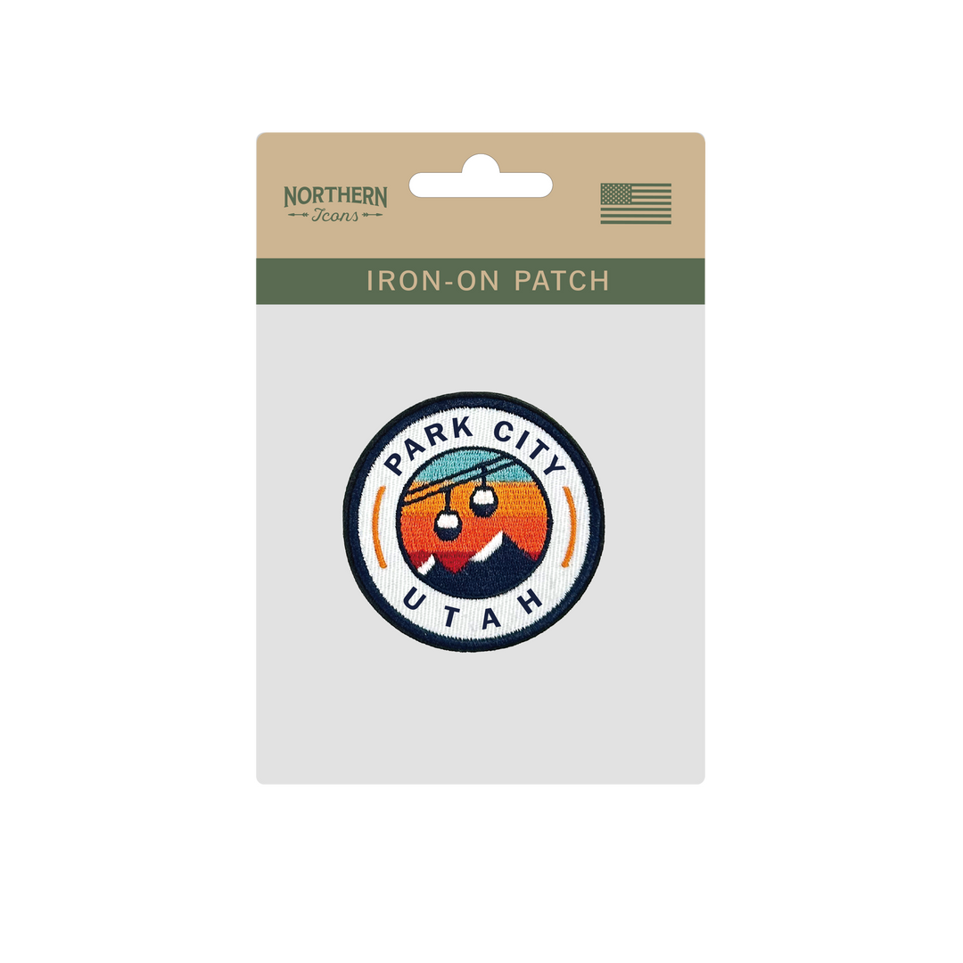 Park City Utah Embroidered Patch – Mountain Ski Resort Souvenir Iron-On Badge