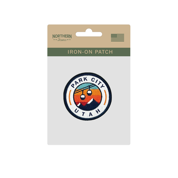 Park City Utah Embroidered Patch – Mountain Ski Resort Souvenir Iron-On Badge