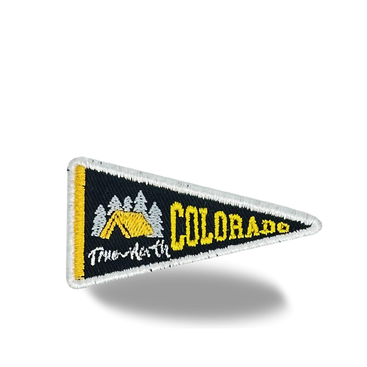Colorado Pennant Iron On Embroidery Patch