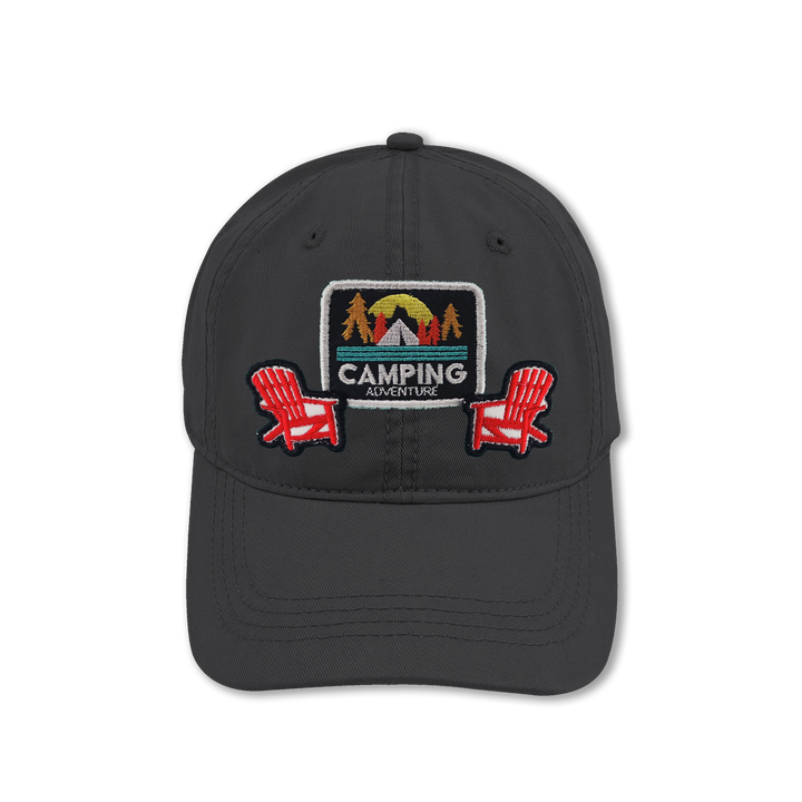 Camping Adventure Embroidered Patch Baseball Cap