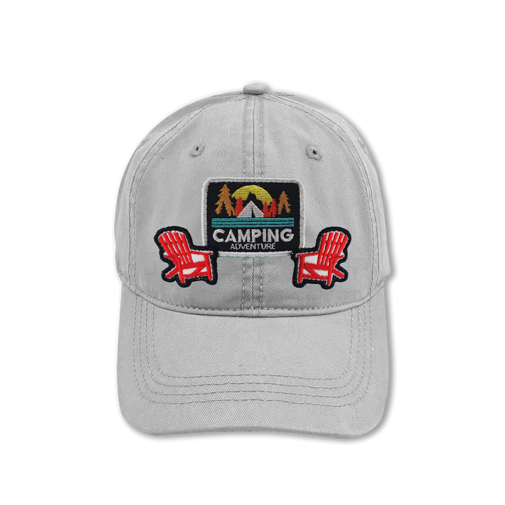 Camping Adventure Embroidered Patch Baseball Cap