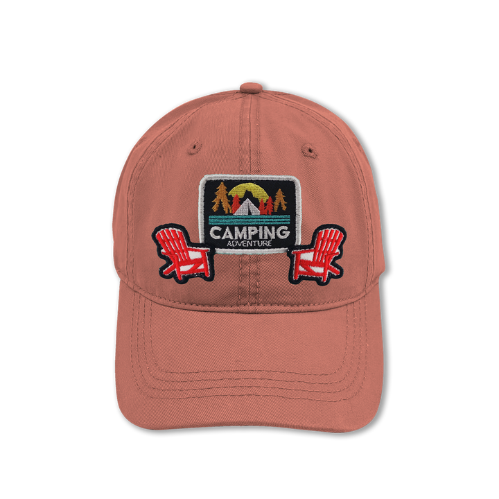 Camping Adventure Embroidered Patch Baseball Cap