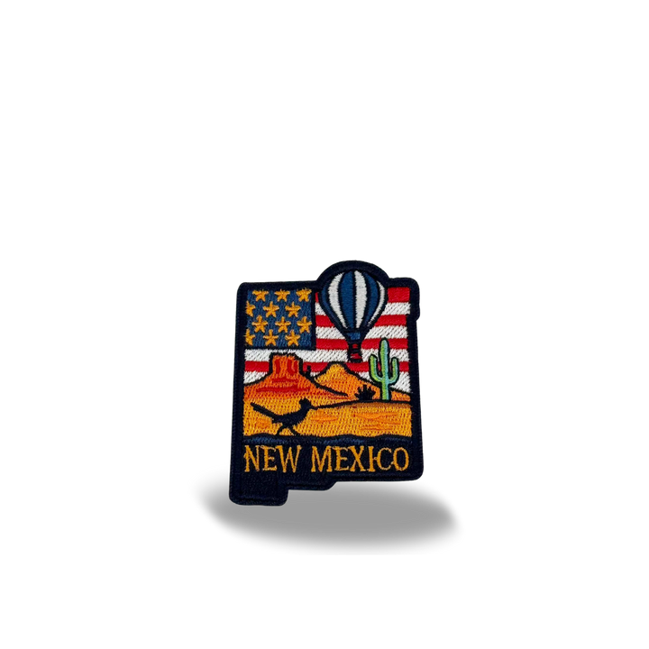 New Mexico Desert Balloon Embroidered Patch Iron On State Souvenir Patch