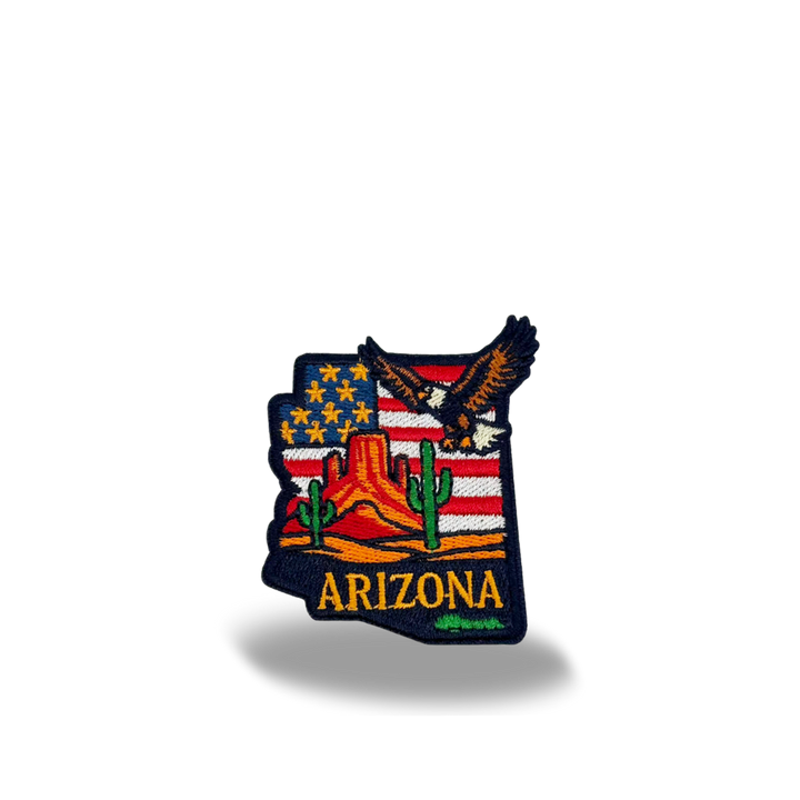 Arizona Desert Eagle Embroidered Patch Iron On State Souvenir Patch