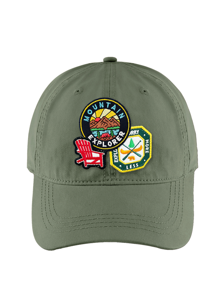 Northern Cascades Embroidered Patch Baseball Cap – Vintage Hiking Adventure Dad Hat Gift for Travelers