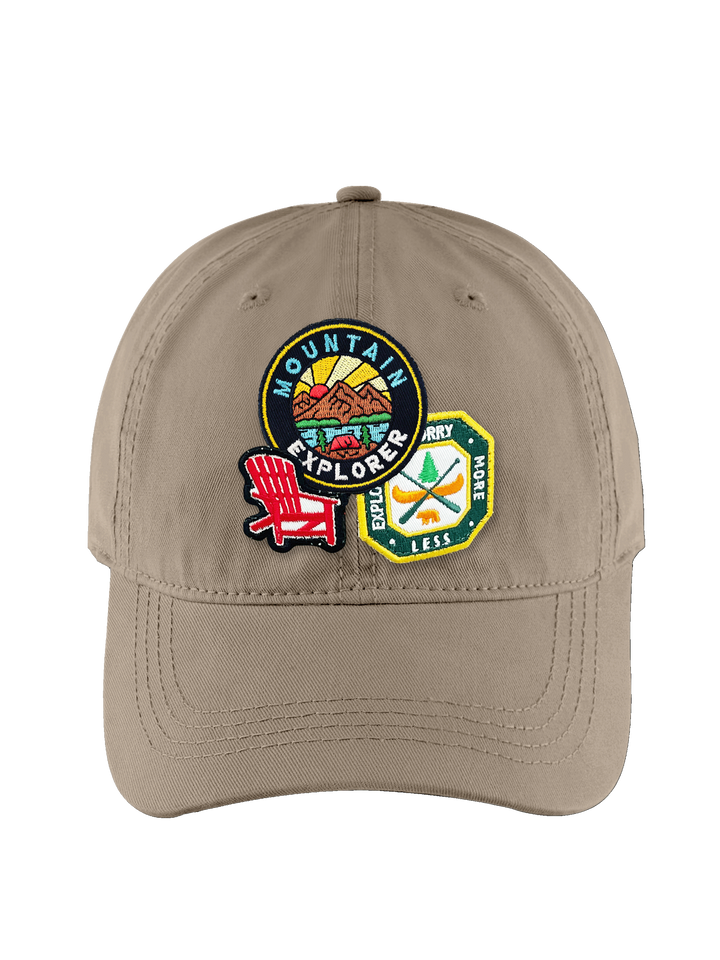 Northern Cascades Embroidered Patch Baseball Cap – Vintage Hiking Adventure Dad Hat Gift for Travelers