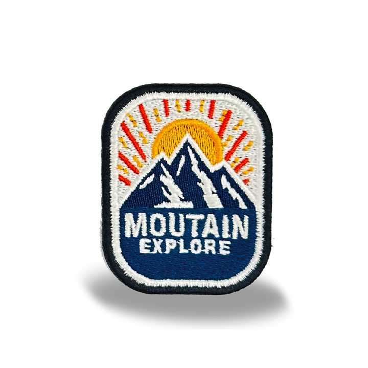 Mountain Explore Iron On Embroidery Patch