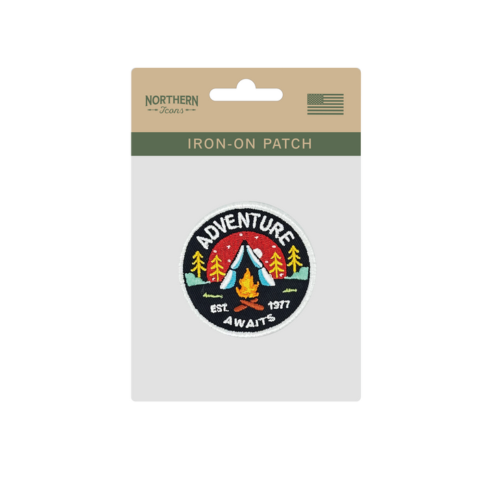 Adventure Awaits Iron On Embroidery Patch