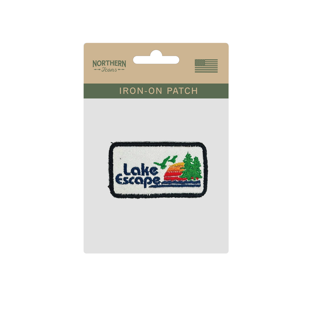 Lake Escape Iron On Embroidery Patch