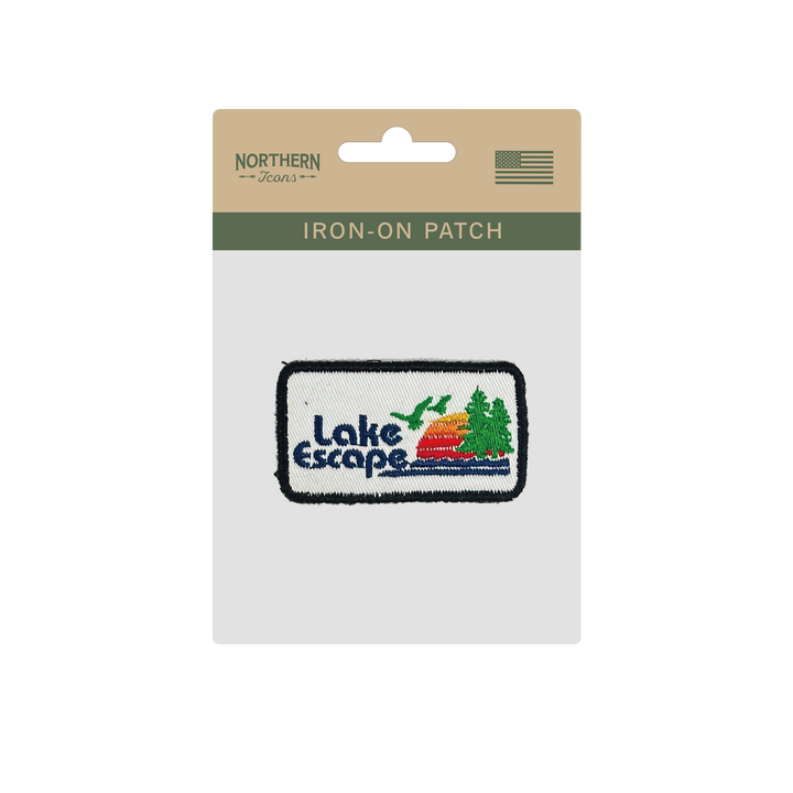 Lake Escape Iron On Embroidery Patch