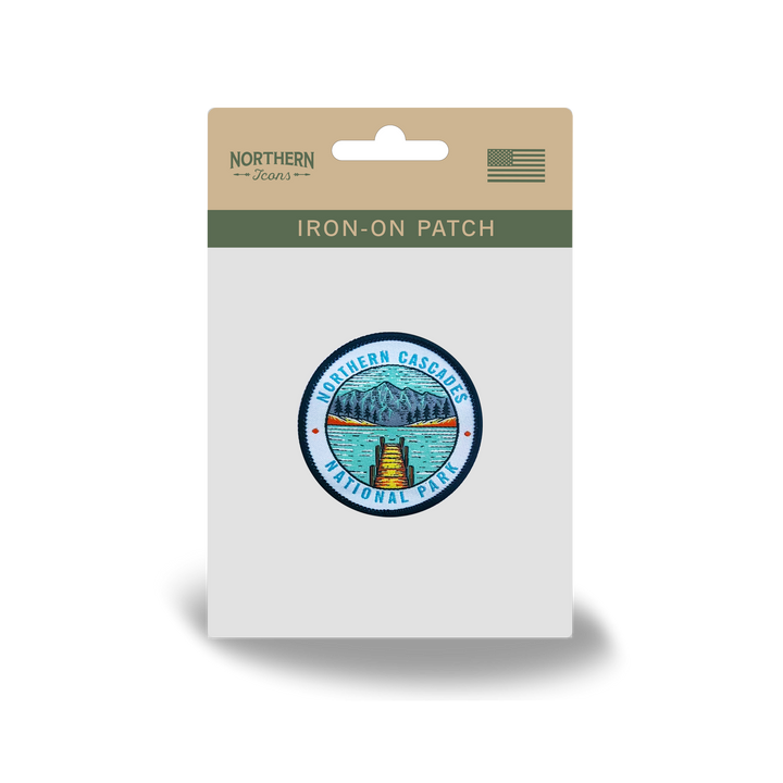 Northern Cascades National Park Embroidered Iron-On Patch Travel Souvenir Badge