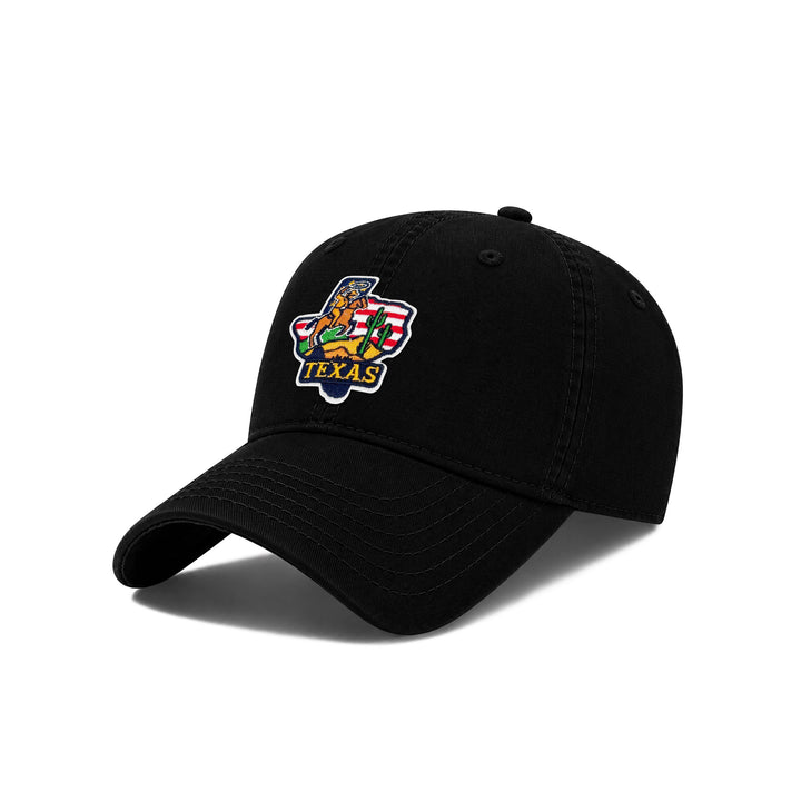 Texas As State Icons Low Profile Garment Wash Cotton Baseball Caps Mens Womens