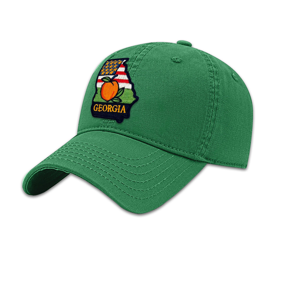 Georgia Peach State Embroidered Baseball Cap – Travel Souvenir & Outdoor Adventure Hat