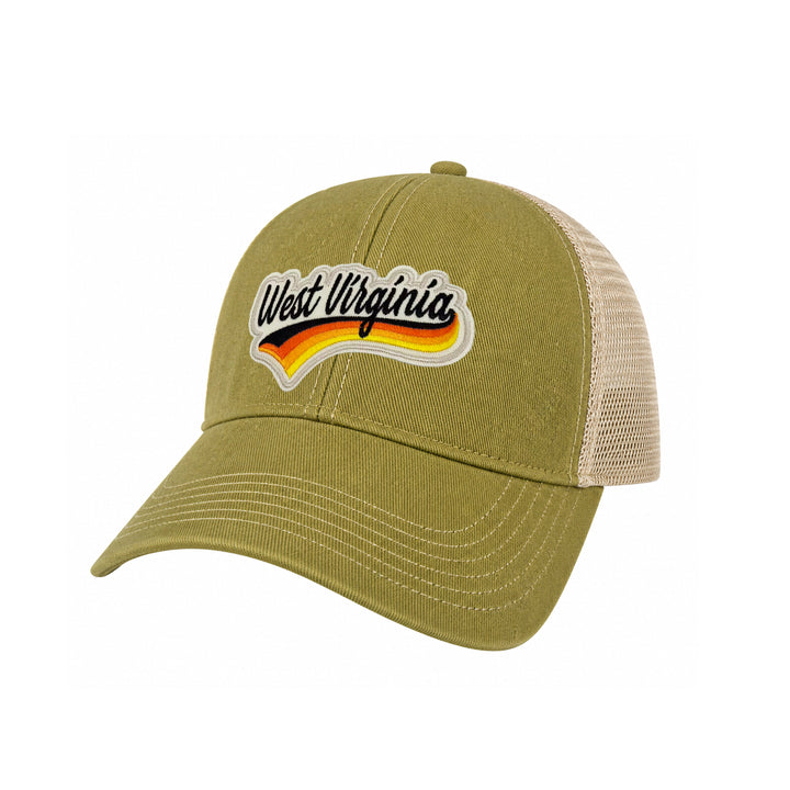 West Virginia Vintage Patch Trucker Cap | Cotton Mesh Snapback Souvenir Hat