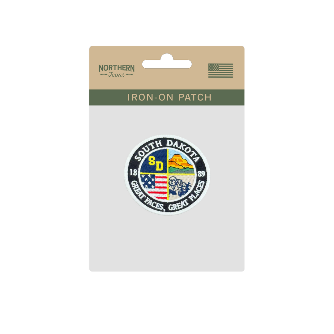 South Dakota Embroidered Patch Great Faces Great Places State Patch Travel Souvenir