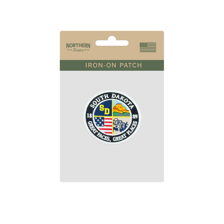 South Dakota Embroidered Patch Great Faces Great Places State Patch Travel Souvenir