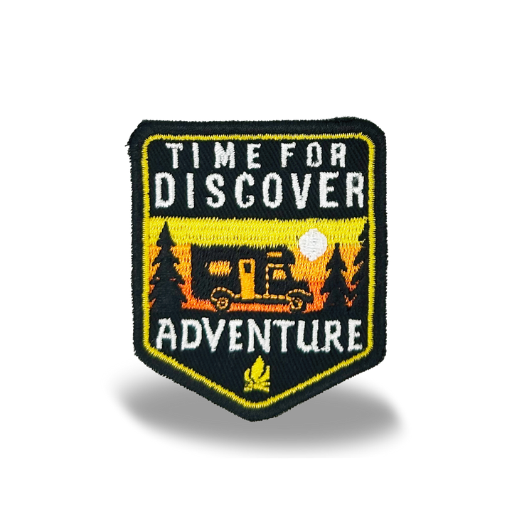 Discover Adventure Iron On Embroidery Patch