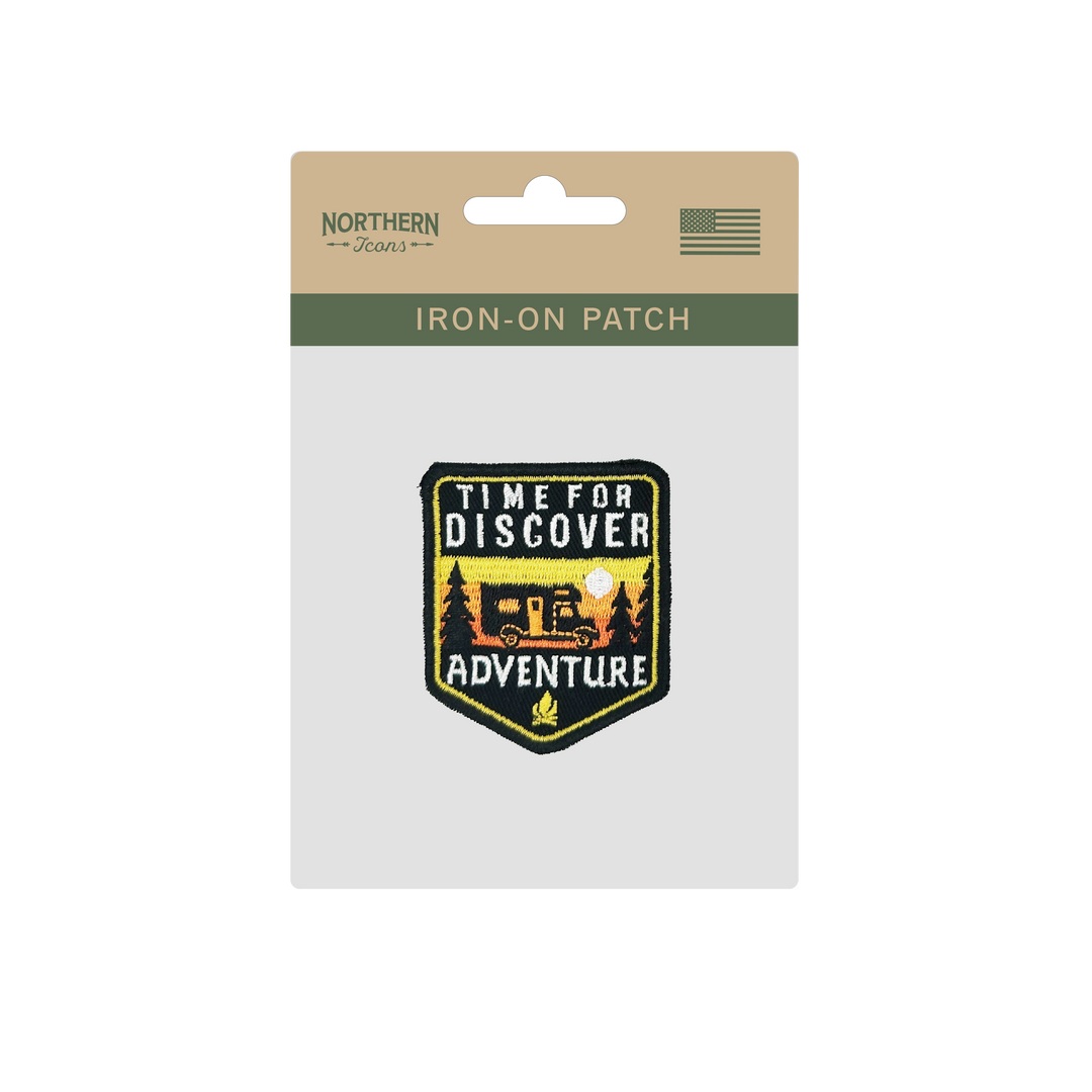 Discover Adventure Iron On Embroidery Patch
